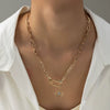 Necklace Geometric Pattern Titanium Steel And Stainless Steel Light Luxury Electroplated For Women