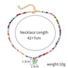 Necklace Glass Glaze Handmade Geometric Animal Zodiac Beaded Jewelry