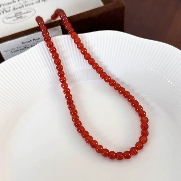 Necklace Glass Glazed Geometric Dyeing Women's Accessories