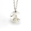 Necklace Glass Mixed Gem Inlay Dandelion Seed Retro Verbal Chain