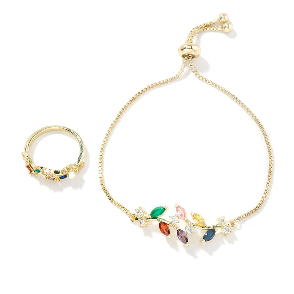 Necklace Glass Stainless Steel Flowers Electroplating Sweet Design