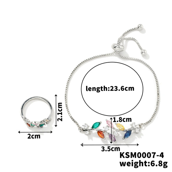 Necklace Glass Stainless Steel Flowers Electroplating Sweet Design