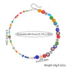 Necklace Glazed Rice Beads Alloy Geometric Handmade For Women