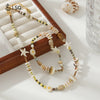 Necklace Handmade Bohemian Style Woven Rope Natural Shell With Geometric Pendant Accessories