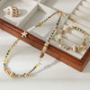 Necklace Handmade Bohemian Style Woven Rope Natural Shell With Geometric Pendant Accessories