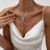 Necklace Hiphop Metallic Snake Bone Chain Geometric Pattern Electroplating Women's