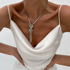 Necklace Hiphop Metallic Snake Bone Chain Geometric Pattern Electroplating Women's