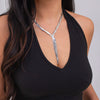 Necklace Hiphop Metallic Snake Bone Chain Geometric Pattern Electroplating Women's
