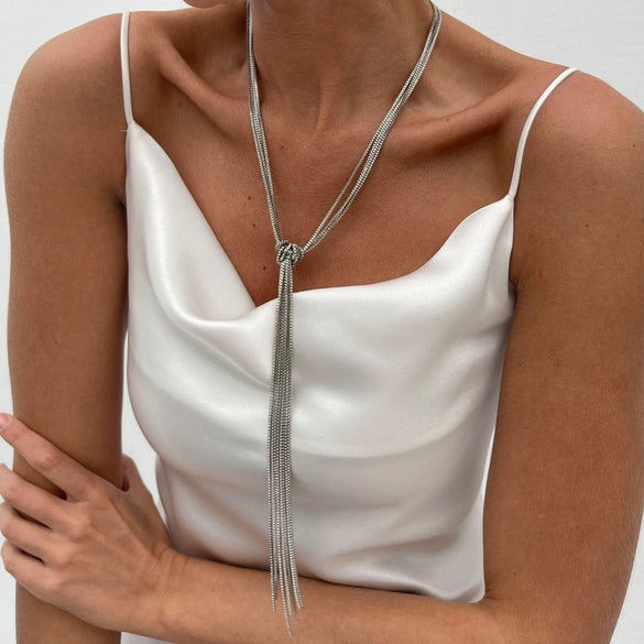 Necklace Hiphop Metallic Snake Bone Chain Geometric Pattern Electroplating Women's