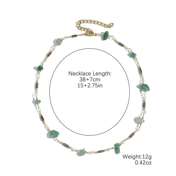 Necklace Imitation Pearl Alloy Geometric Electroplating