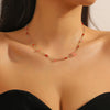 Necklace Imitation Pearl Alloy Geometric Electroplating