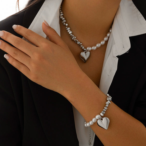 Necklace Imitation Pearl Alloy Geometric Irregular Electroplating For Women