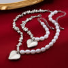 Necklace Imitation Pearl Alloy Geometric Irregular Electroplating For Women