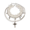 Necklace Imitation Pearl Alloy Geometric Pattern Electroplating Ball Chain Women's Hiphop Punk Retro