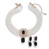 Necklace Imitation Pearl Artificial Crystal Geometric Retro Style