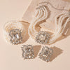 Necklace Imitation Pearl Diamondencrusted Geometric Clavicle Chain For Women