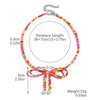 Necklace Imitation Pearl Geometric Beaded Bow Ballet Style Electroplating