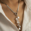 Necklace Imitation Pearl Geometric Copper Iron Electroplating Bone Chain