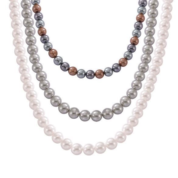 Necklace Imitation Pearl Geometric Handmade Women's Jewelry