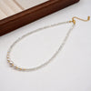Necklace Imitation Pearl Geometric Handmade Women's