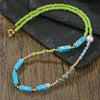 Necklace Imitation Pearl Rice Beads Imperial Stone Geometric Handmade