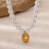 Necklace Imitation Pearls Alloy Geometric Baroque Electroplating