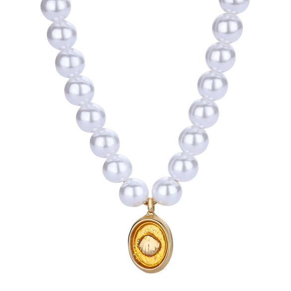 Necklace Imitation Pearls Alloy Geometric Baroque Electroplating