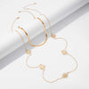 Necklace Iron Copperclad Iron Sheet Snake Bone Chain Hip Hop Punk Style Geometric Electroplated For Women