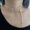 Necklace Jewelry Alloy Freshwater Pearl Baroque Long Light Luxury Street Personality Exaggerated Neutral Niche Ins Popular Sweet Natural Cool Style