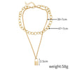 Necklace Jewelry Alloy Heart Electroplated Multi Layer All Match Women