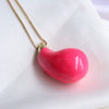 Necklace Jewelry Copper Mixed Gem Inlay Dropshaped Dripping Oil Clavicle Chain