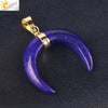 Necklace Jewelry Crystal Semiprecious Stone Moon Pendant Plated Gold Unisex Minimalist Natural Stone Copper Accessories