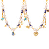 Necklace Jewelry Handmade 316L Stainless Steel Gold Plated Freshwater Pearl Natural Stone Geometric Style
