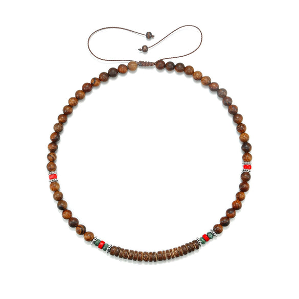 Necklace Jewelry Retro Hiphop Geometric Stainless Steel And Copper Beaded Electroplated Ochain For Men