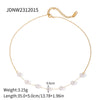 Necklace Jewelry Stainless Steel Pearl Electroplating Geometric For Women