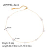 Necklace Jewelry Stainless Steel Pearl Electroplating Geometric For Women