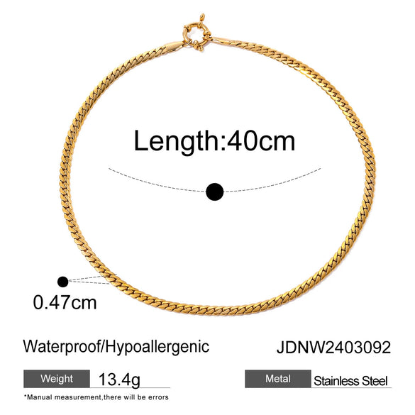 Necklace Jewelry Stainless Steel Titanium Steel Geometric Electroplating Women's
