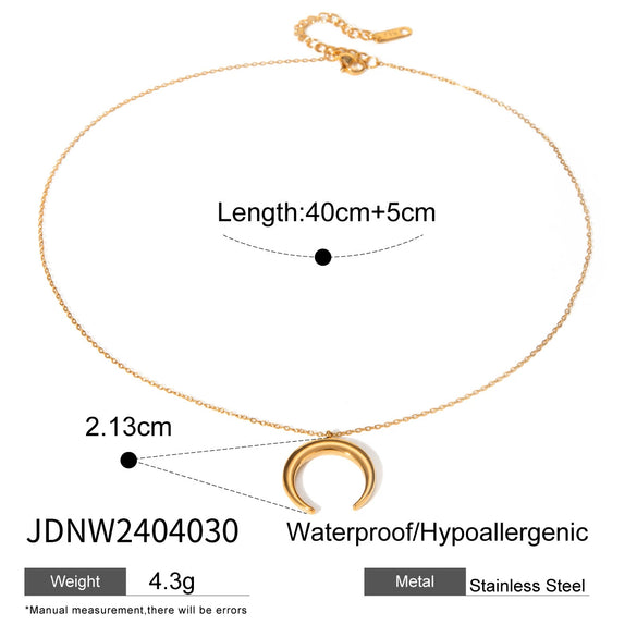 Necklace Jewelry Stainless Steel Titanium Steel Geometric Pendant Electroplating For Women