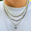 Necklace Jewelry Zinc Alloy Geometric Handmade Men's Hip Hop Thorn Glasses Clavicle Chain