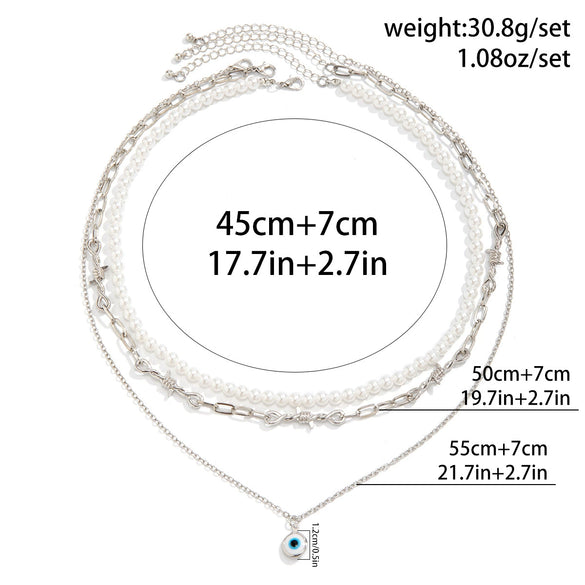 Necklace Jewelry Zinc Alloy Geometric Handmade Men's Hip Hop Thorn Glasses Clavicle Chain