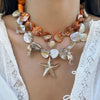 Necklace Jewelry Zinc Alloy Geometric Star Electroplated Shell Starfish Vacation Style Women's