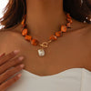 Necklace Jewelry Zinc Alloy Geometric Star Electroplated Shell Starfish Vacation Style Women's