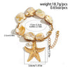 Necklace Jewelry Zinc Alloy Geometric Star Electroplated Shell Starfish Vacation Style Women's