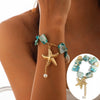 Necklace Jewelry Zinc Alloy Geometric Star Electroplated Shell Starfish Vacation Style Women's