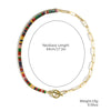 Necklace Jewelry Zircon And Organic Glass Rhombus Geometric Inlaid Simple Style For Women Ochain