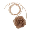 Necklace Mesh Wax Rope Chain Handmade Flower Design For Women