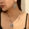 Necklace Metal Alloy Geometric Microinlay Ochain Jewelry