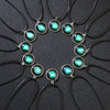 Necklace Metal Bamboo Chain Organic Glass Pendant Constellation Electroplating