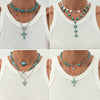 Necklace Metal Heart Shape Geometric Pattern Electroplating Alloy For Women