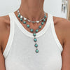 Necklace Metal Heart Shape Geometric Pattern Electroplating Alloy For Women
